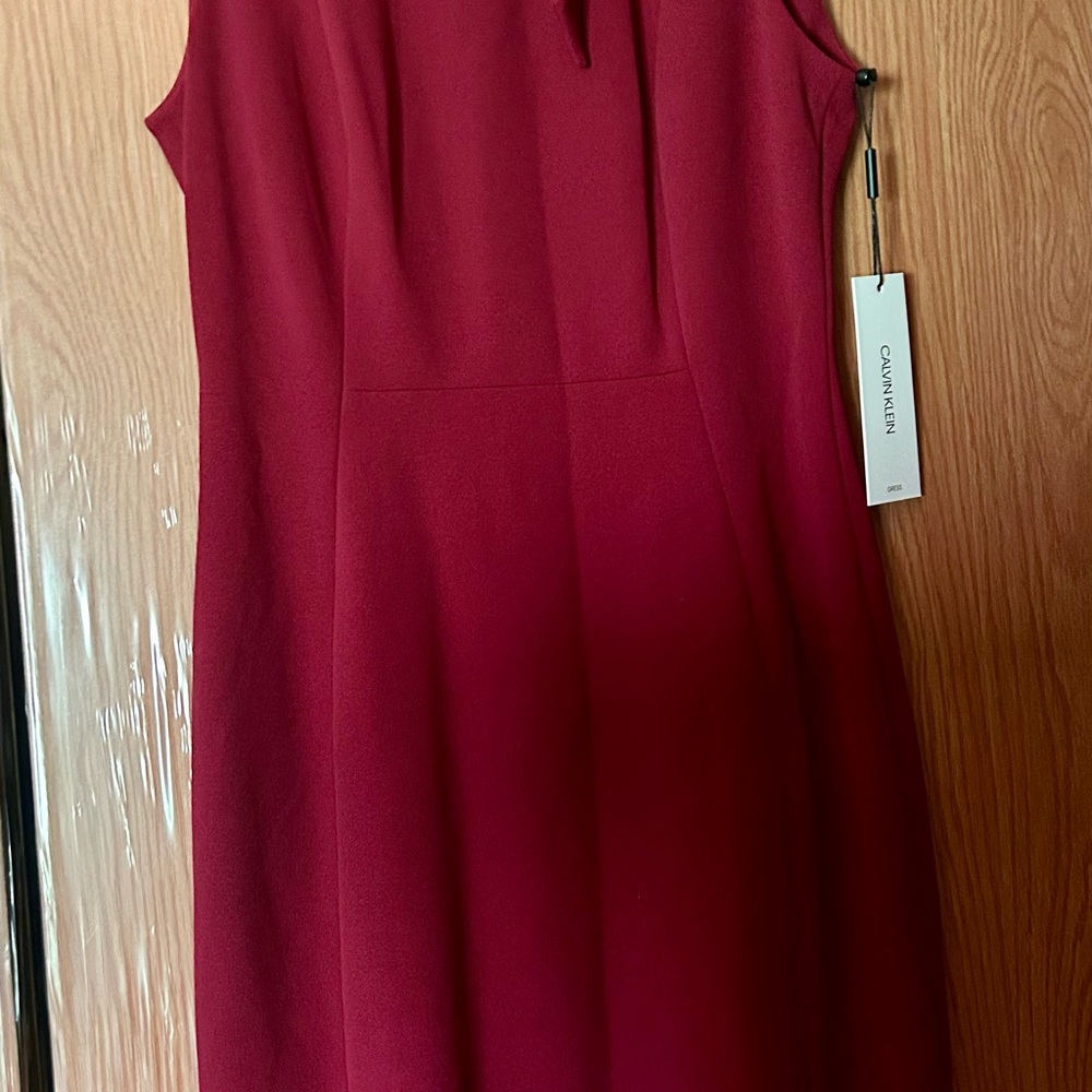 Calvin Klein Rich Red Midi Dress